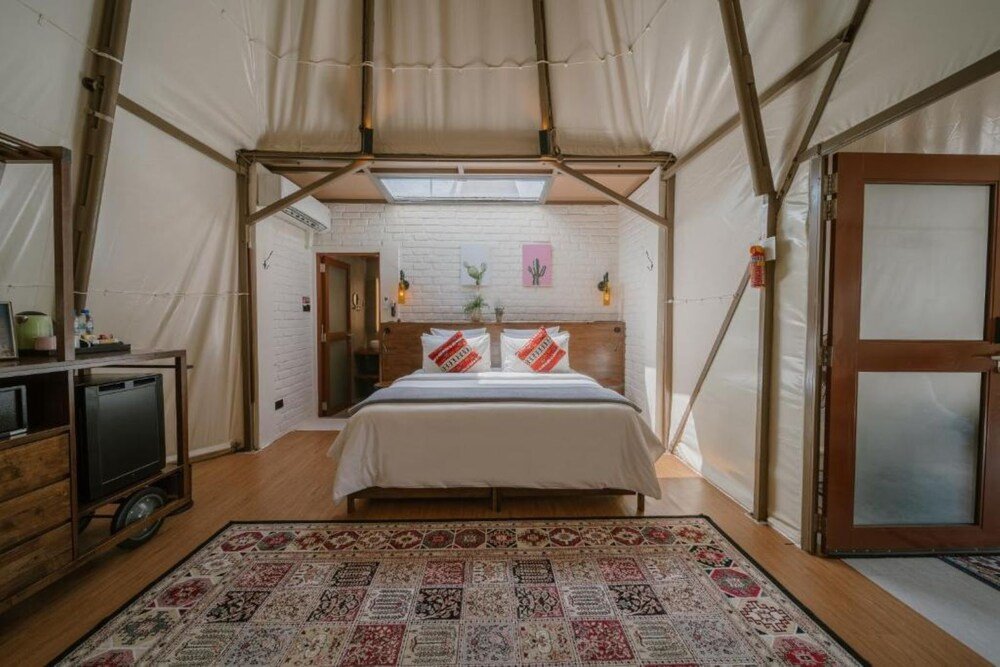 Resort grounds and leisure area at The ANMON Resort Bintan glamping