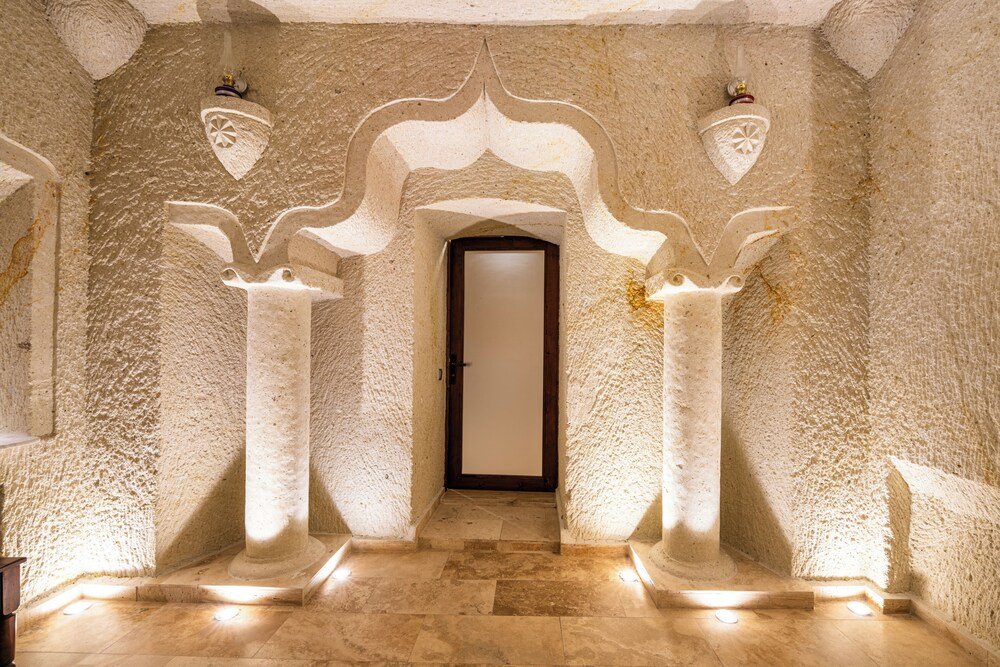 Exterior of the Cappadocia Sweet Cave hotel in Urgup, Nevsehir, Turkey