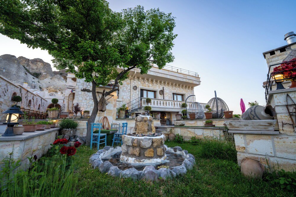 Guest room at Cappadocia Sweet Cave with premium bedding in Urgup