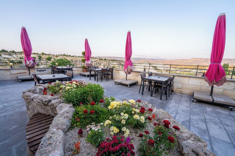 Another view of the Cappadocia Sweet Cave hotel in central Turkey