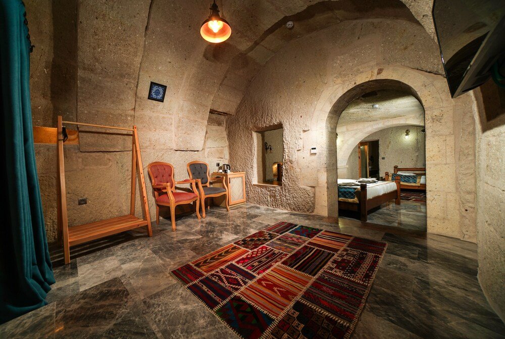 Patio privado o zona de asientos al aire libre del Caverna Hotel, Capadocia