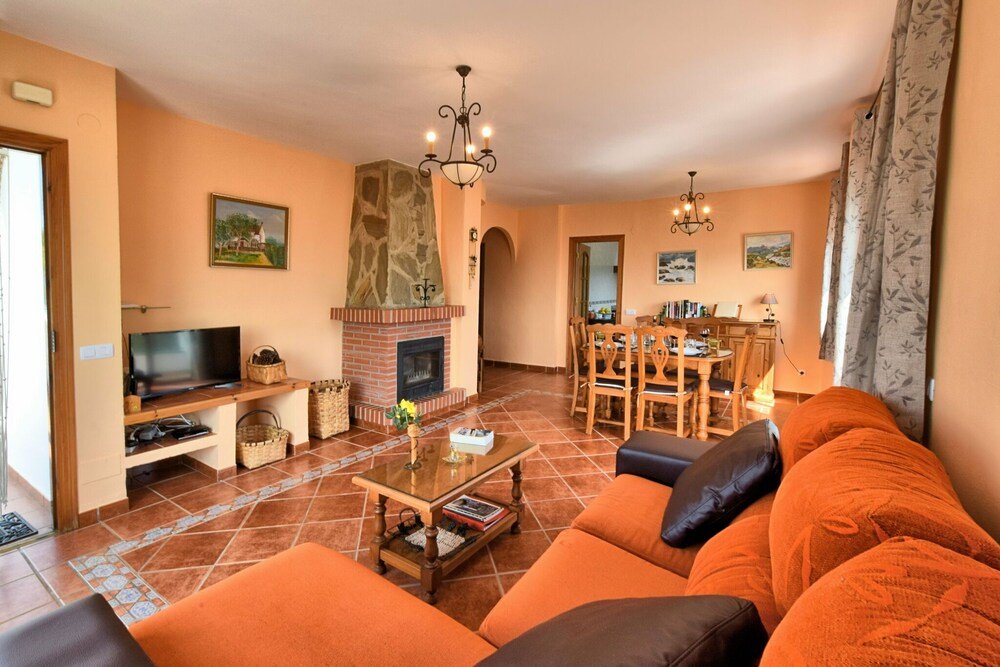 Kitchen of the cave apartment in Frigiliana